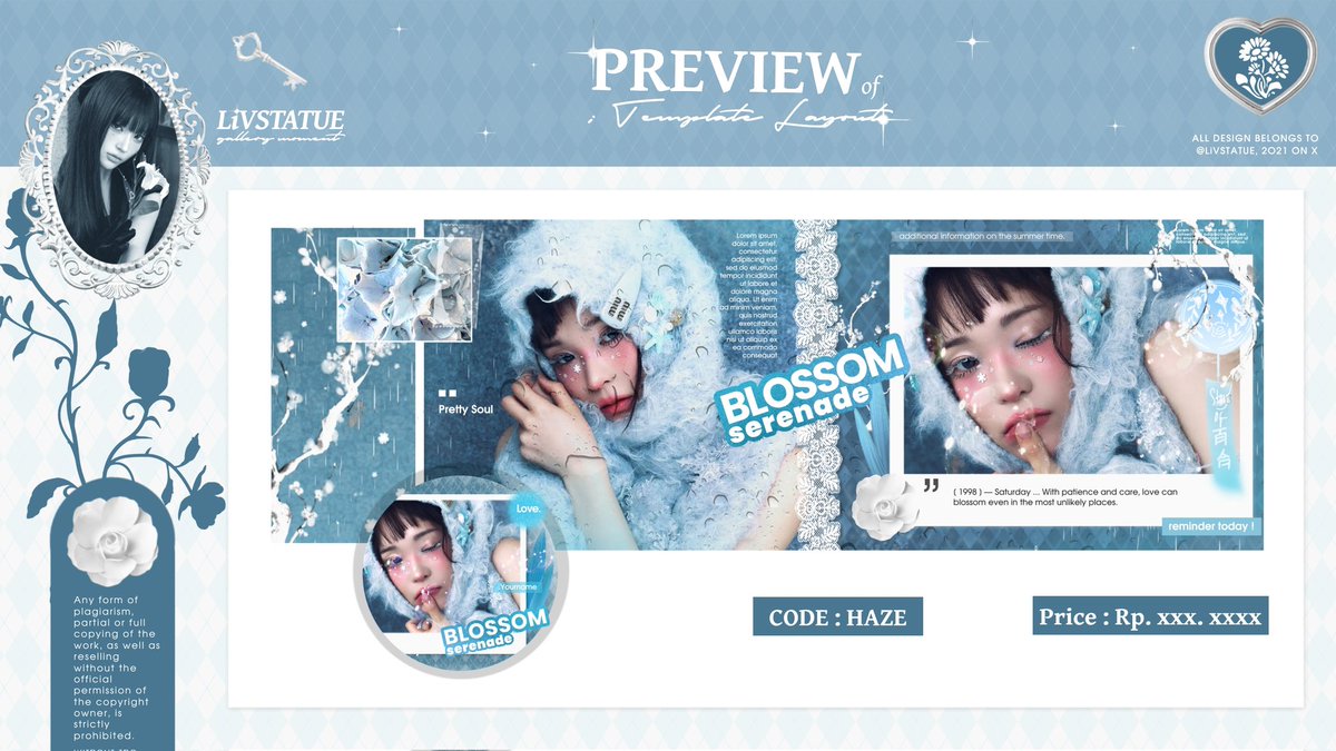 LiVSTATUE's tweet image. help rt/repost will be appreciated  — あろがとう

Helaww .. malam ini @LiVSTATUE kembali membawa template layout IPV yang bisa di take nanti pukul 19.00 WIB ☝🏻 prici tertera di ALT, jika ada pertanyaan bisa langsung ke DM atau ke tele ak yaw 🫶🏻 #zonauang #zonaba