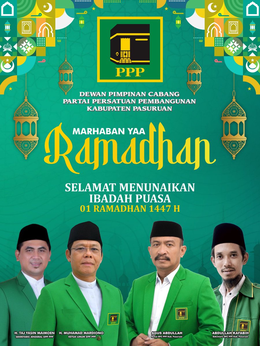 dpcPPPkabpas's tweet photo. Marhaban Yaa Ramadhan 1447 H.

Dengan penuh rasa syukur, kita menyambut hadirnya bulan suci Ramadhan, bulan yang penuh rahmat, ampunan, dan keberkahan.

#marhabanyaramadhan 
#militanpppkabupatenpasuruan 
#pppkabupatenpasuruan 
#ramadhan1447h 
#dpcpppkabupatenpasuruan https://t.co/1OFLGrbPTe