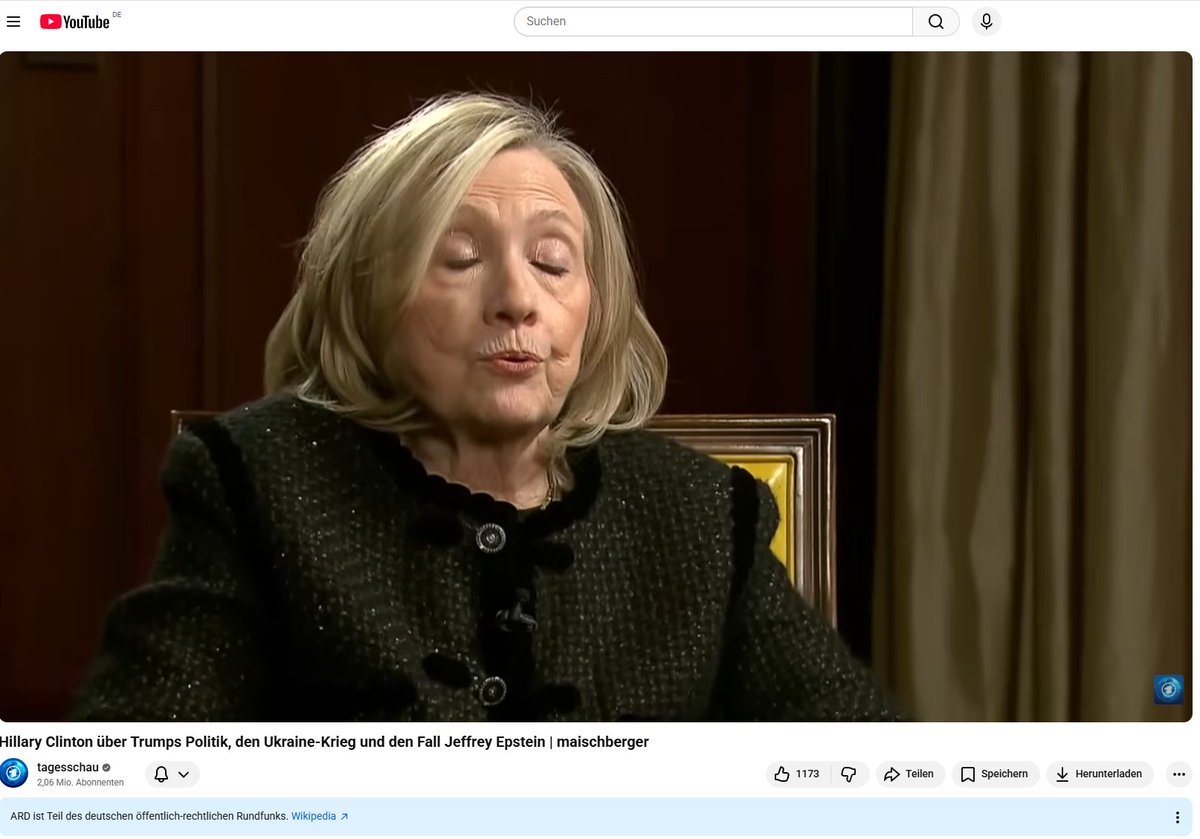 weltvermesser's tweet image. Der ÖRR halt es natürlich für eine gute Idee eine der Verdächtigen im Epstein Skandal eine stunde lang Unsinn reden zu lassen #epstein #killery