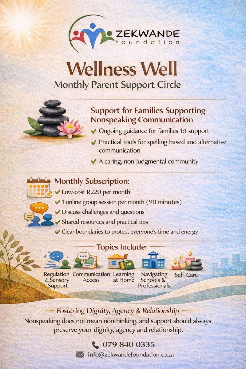 Introducing our Wellness Well: Monthly Parent Support Circle 💛

If you’re interested in joining, please use the link attached and kindly complete the short set of questions so we can better support you

forms.gle/T2CXYctrtawVJx…

#ParentSupport #AutismInclusion #Neurodiversity