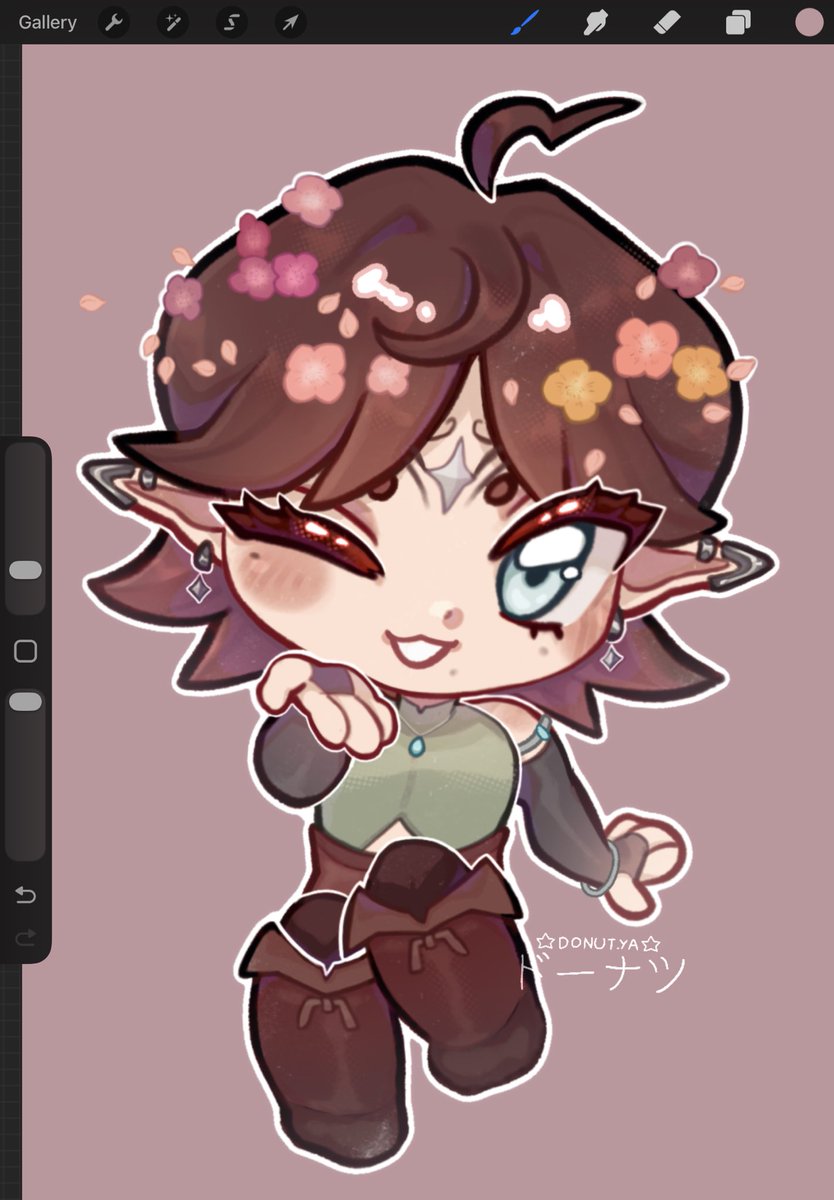 Chibi art trade with <a href="/HeyyFizZz/">FizZz</a> 🩷 
#chibi #chibiart #animeart