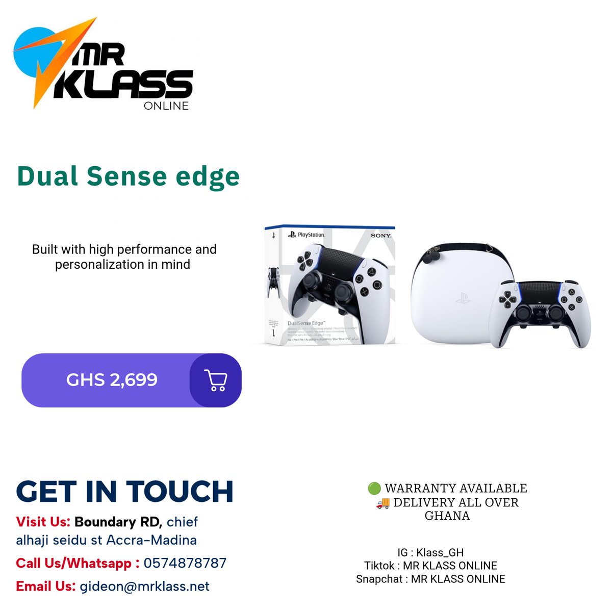 Precision meets performance. 🎮🔥
Take full control with the DualSense Edge — customizable buttons, pro-level grip, and ultra-responsive gameplay built for serious gamers. Upgrade your play today!