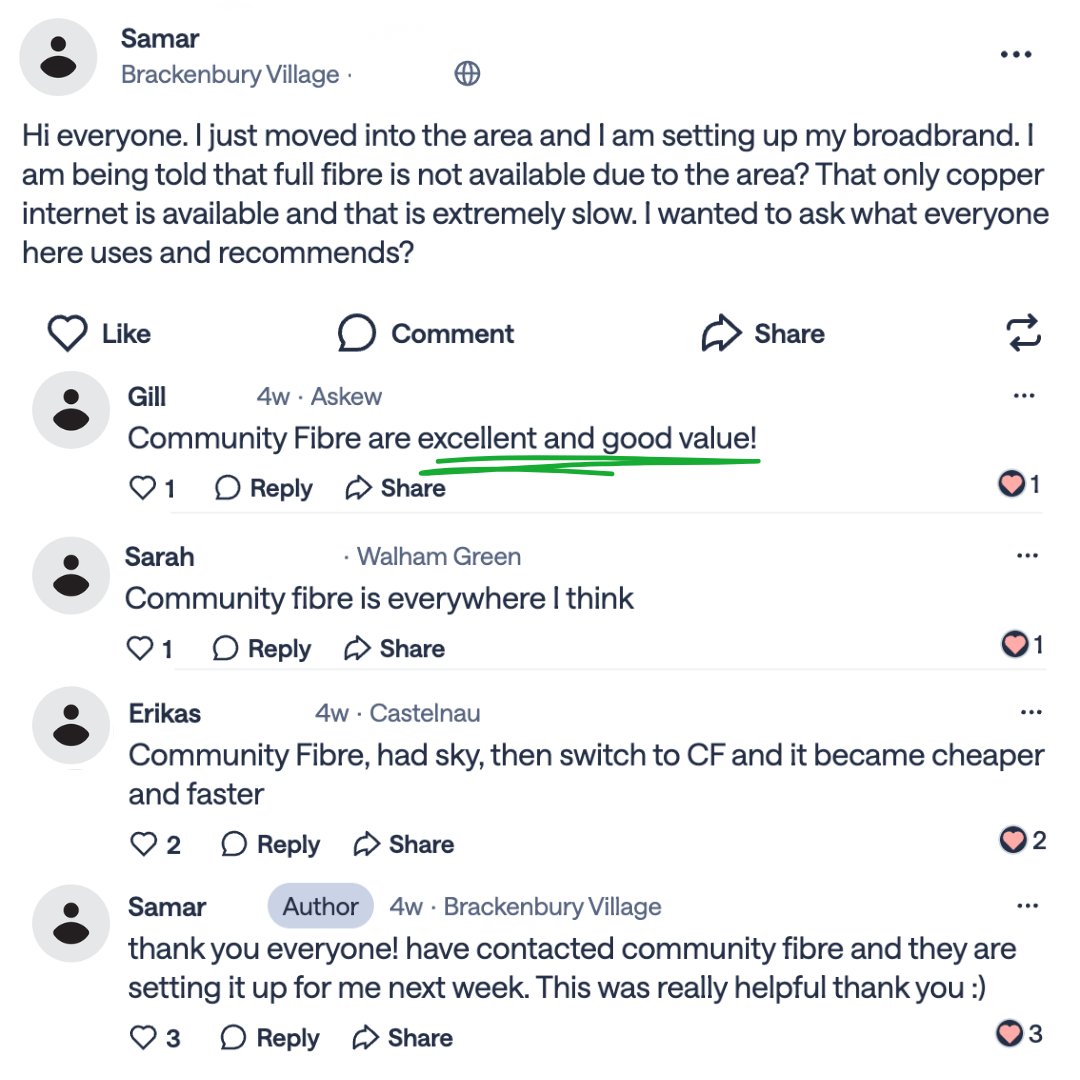 Community Fibre tweet media