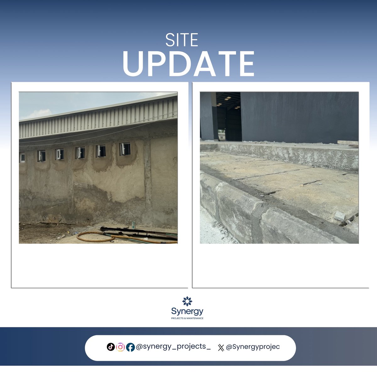 Synergyprojec's tweet photo. Synergy Site Update 🔩
Another day on site, another milestone achieved. Consistency is the real flex. ✅
#Synergy #SynergyProject #SiteUpdate #ConstructionUpdate #SiteEngineer #BuildingInProgress #CivilEngineering #ConstructionLife #EngineeringNigeria https://t.co/3iyQrHNslu