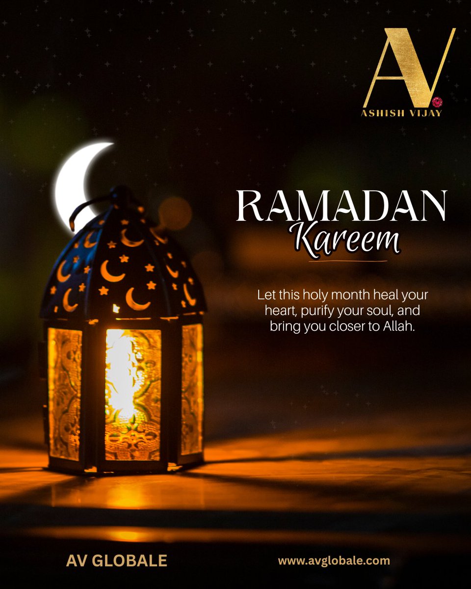 AvGlobale's tweet photo. Ramadan Mubarak 🌙 May this holy month bring peace, reflection and countless blessings to you and your loved ones. Wishing you a meaningful and spiritually uplifting time. #RamadanMubarak https://t.co/2Fc8uOQ1EU