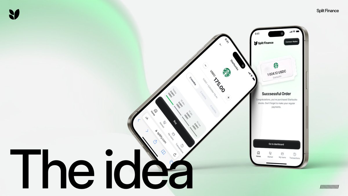 split_finance_'s tweet photo. Split Finance is built around one simple idea: access now, ownership over time 💚

When you open a position, you get full exposure to the asset immediately. You then complete ownership through fixed monthly payments. Once the plan is finished, the asset is transferred to your wallet.

This isn’t margin trading and it isn’t a credit card model. There’s no compounding interest and no hidden terms. Everything is defined upfront: the plan length, monthly payment, and the fee.

Example: want $400 exposure on a 4-month plan? Start around $100 today, then pay ~$100/month. If the asset moves, your position moves from day one - because your exposure is the full $400.

Early access is opening soon. First users lock in 20% off platform fees for their first 20 deals. Link in the bio
