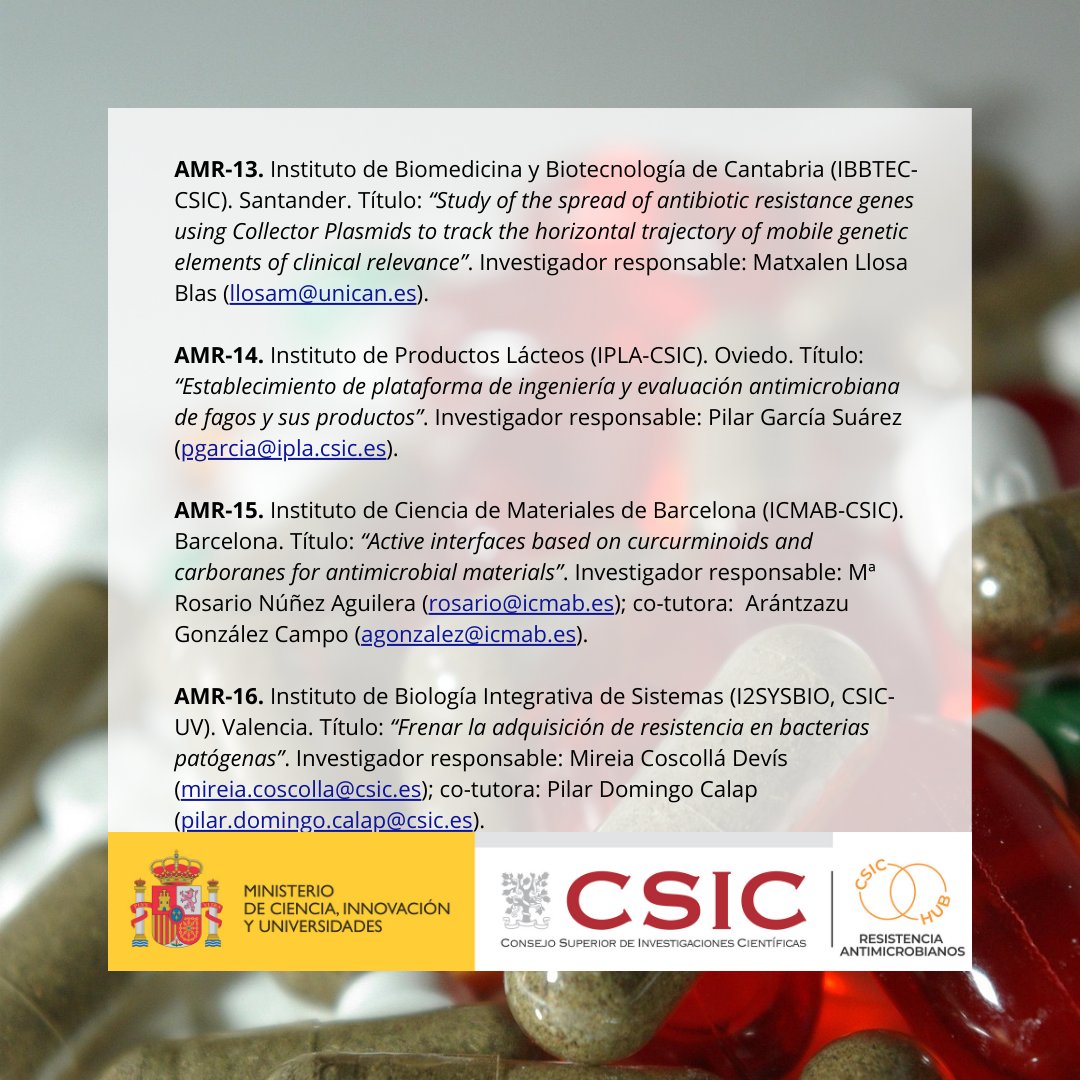 Antimicrobianos Hub CSIC tweet media