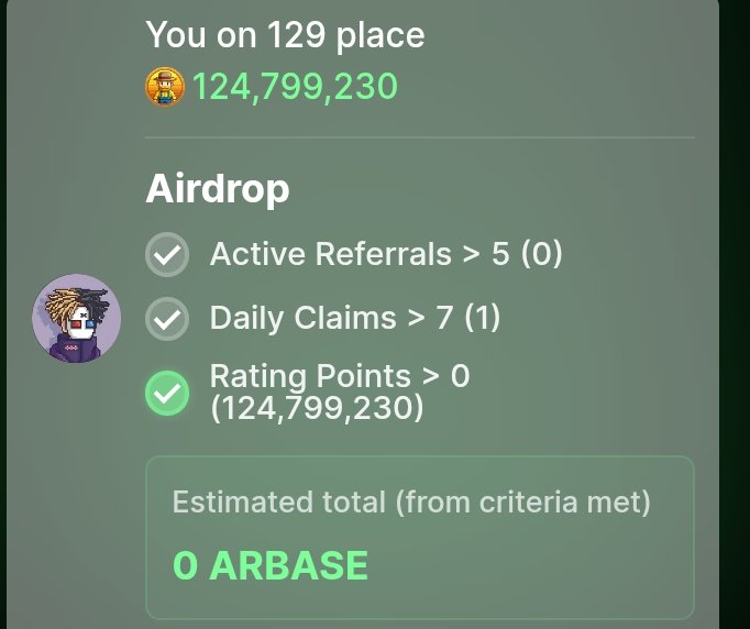 MdJihad1068419's tweet image. @kingyru sir why my airdrop amount 000.. Because i Don't  complete all of my 3 criteria that's why or something else

#base #arbase