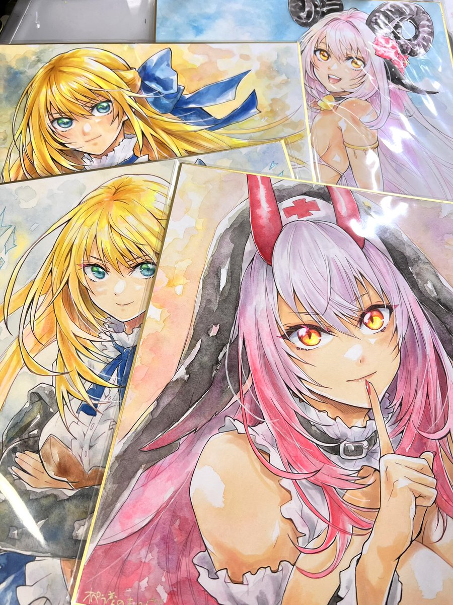 RT @o_kinoko: コミティアに持ってく原画色紙、修正したので再上げ
