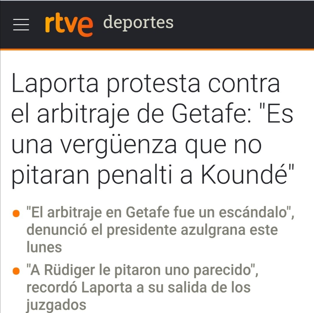 ¿Os acordáis d los lloros culés d la temporada pasada después del partido de Getafe? En ese momento el Madrid le sacaba varios puntos de ventaja al Barsa en Liga y a partir de ahí los árbitros nos reventaron.
Pues ahora están buscando lo mismo, ojo al partido d Pamplona