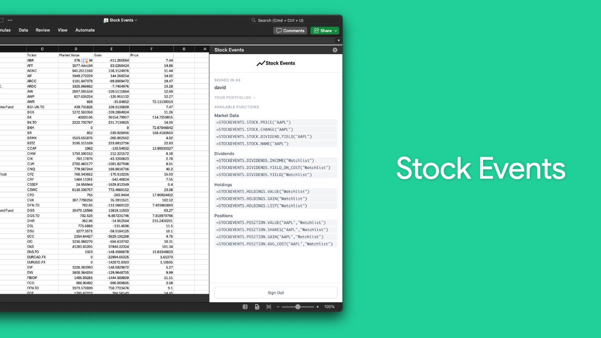 Stock Events tweet media