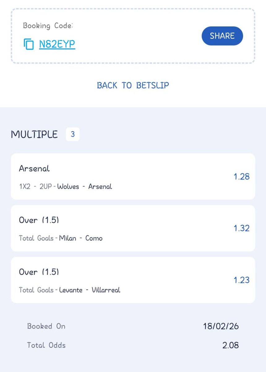 Ada_Daddyya's tweet photo. 2, 2 &amp; 3 Odds On Betking 

TT15V2 (2 ODDS)
N82EYP (2 ODDS)
HB2Y45 (3 ODDS)

Don't have an account on Betking?
Register here 👉 https://t.co/wIkDAWvsgk

View my bets here 👉 https://t.co/qmR7rHAHGO https://t.co/odbY7qiS6v