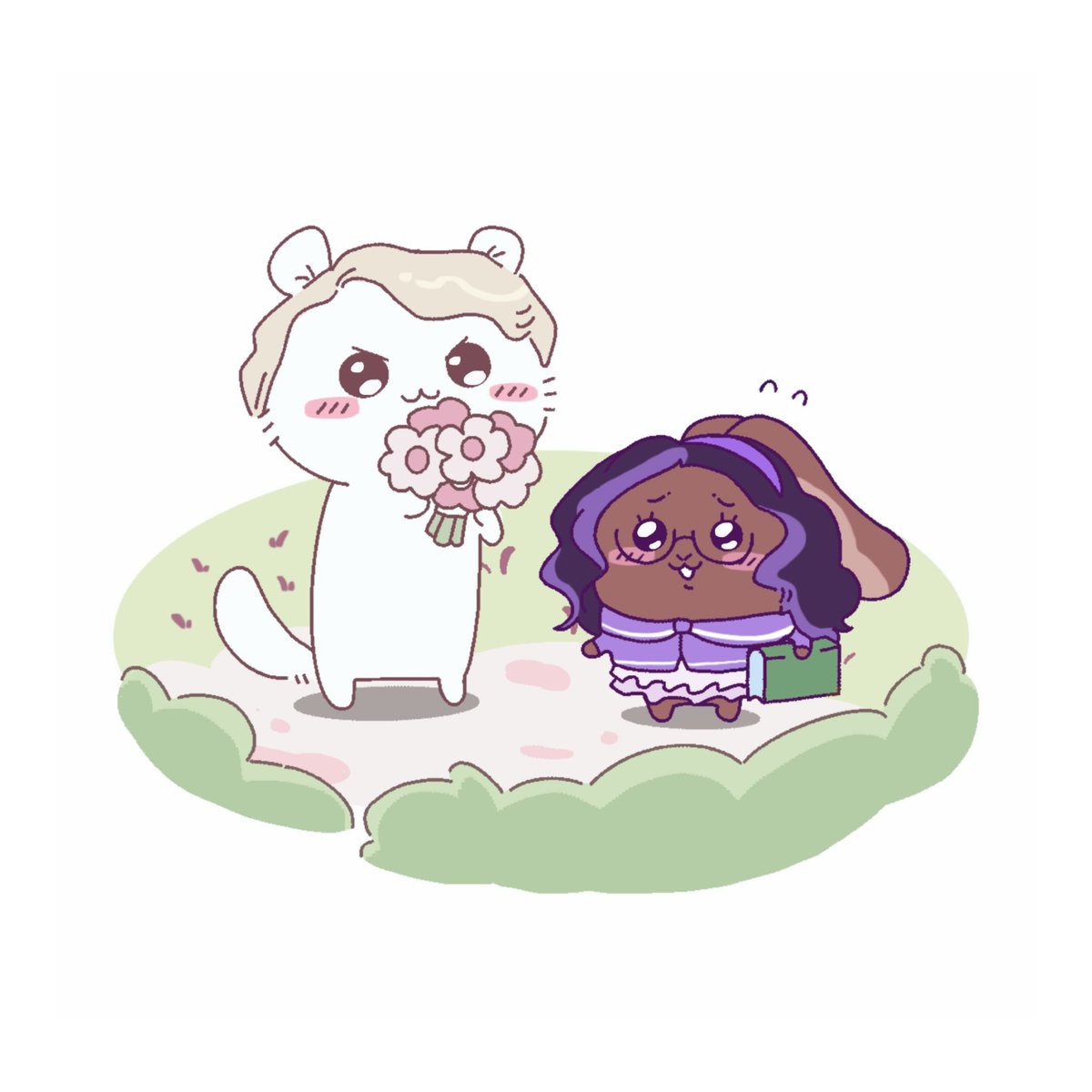 manjirwoof's tweet photo. CHIIKAWA  AU (?)   ✦   DRACIENNA / DRUCY

everyone’s  favorite  adorable  brown  bunny!  (and  her  snarky  white  ferret  boyfriend)  ♡

꒰  ©  snapeyume  ꒱

#yumetwt  #riakotwt  #selfshiptwt https://t.co/5nGvGm9A19