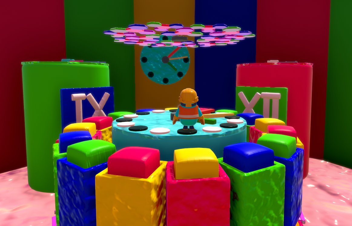 Tick-Tock - 4817-1189-0086 

Grab and Rhino and be the last to survive on this 2 layered, clock themed, survival map, where timing is everything! 

#FallGuys #FallGuysCreative