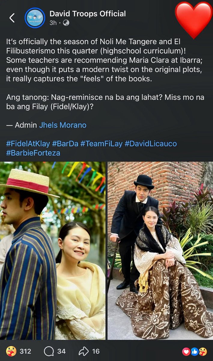 robeRoxanne's tweet photo. Thank you David Troops Official!!!❤️
#TeamFiLay
#FidelAtKlay
#MariaClaraAtIbarra
#BarbieForteza
#DavidLicauco
#BarDa
#TheIconicPHTVSeries https://t.co/di6YQe11Gq