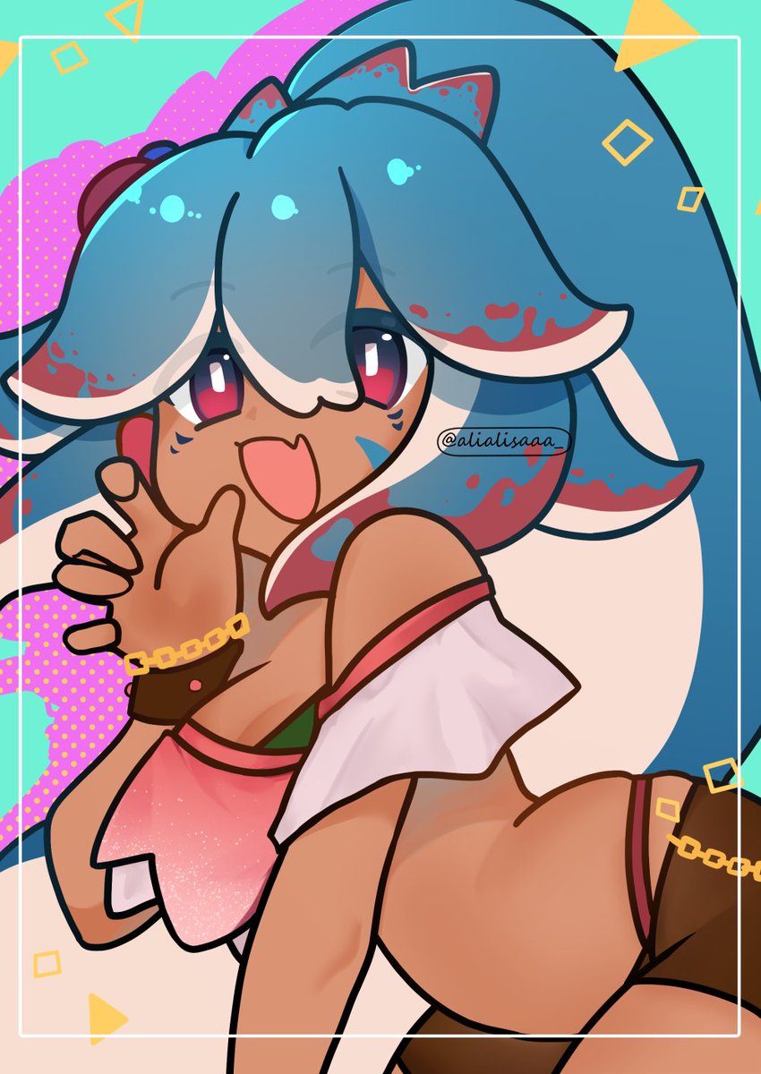 Art raffle Half body done ! 

Thank you all so much for participating. I truly enjoyed drawing this one !

I’ll be hosting another art raffle again soon 😊

#artmoots #VGenArtist #commissionsopen