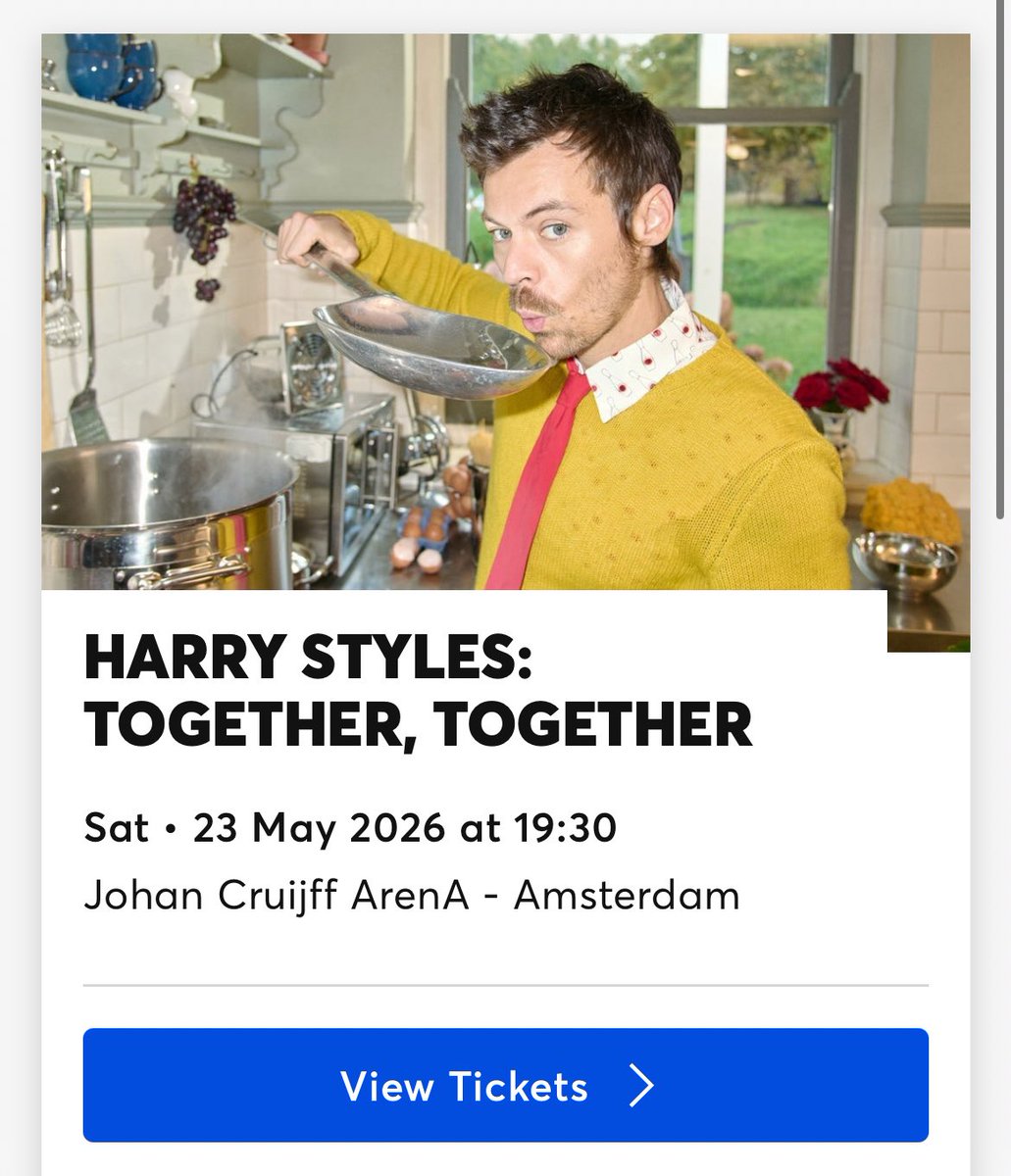 SAINZ455's tweet photo. selling two harry styles amsterdam tickets for the 23rd of may 
section 124 for 150€ each 🫶🏻

🏷️ amsterdam may 23rd iso selling buying together together tour harry styles

#TogetherTogetherTour #HarryStyles https://t.co/5d8CoVlqpy