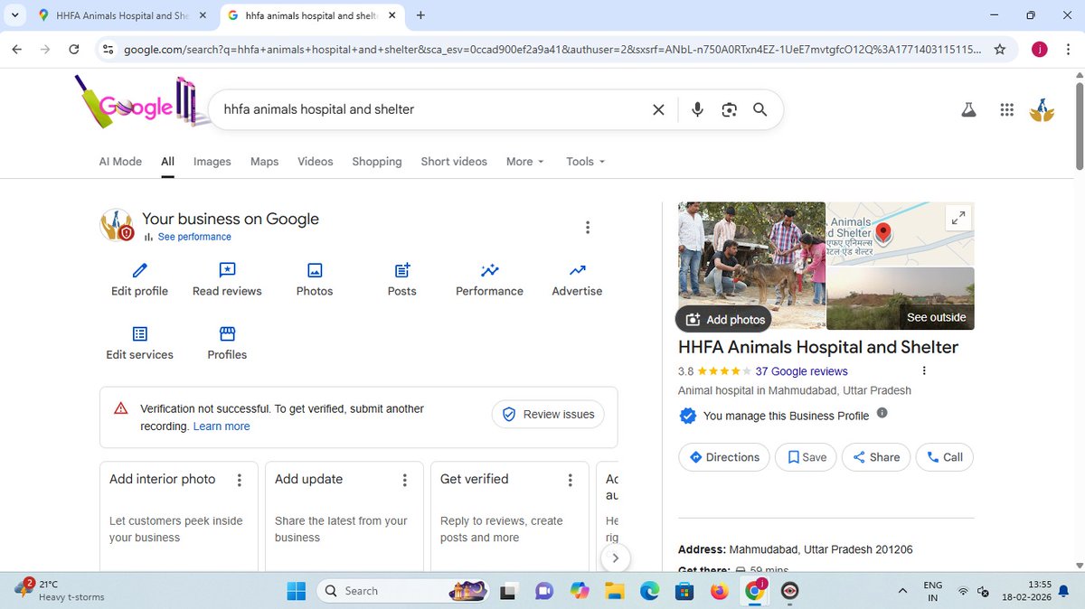 Jaish_1's tweet photo. Registered animal NGO in India locked out of Google profile for 3 years. Vulgar images visible publicly. No support response. Request urgent Trust &amp; Safety intervention.
@GoogleIndia @Google @GoogleSmallBiz https://t.co/MyEFXIoJvG