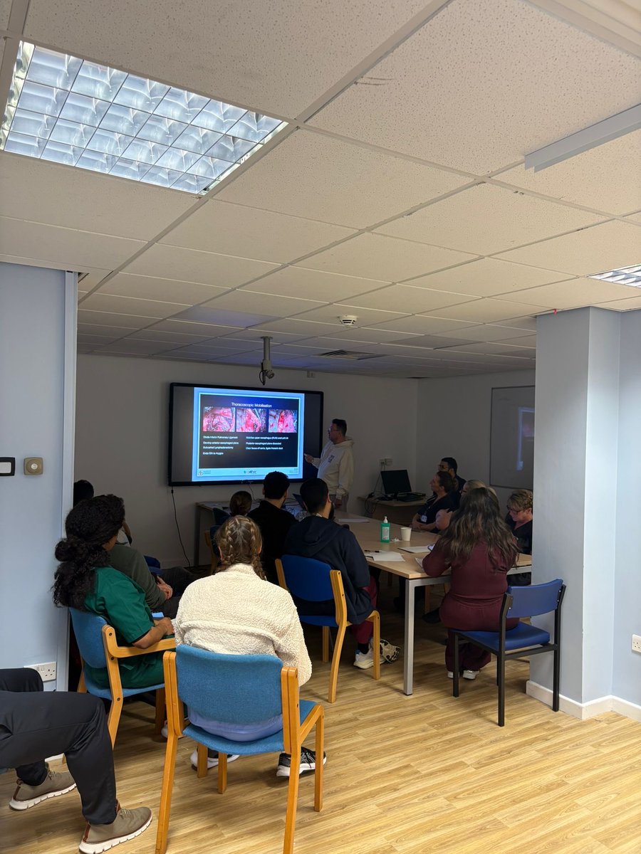 WirralSurgery's tweet photo. Excited to attend Prof Magee’s teaching on oesophageal cancer today — invaluable insights into diagnosis, management, and patient care. #OesophagealCancer #Ivor-lewis https://t.co/ep9lOeGurs