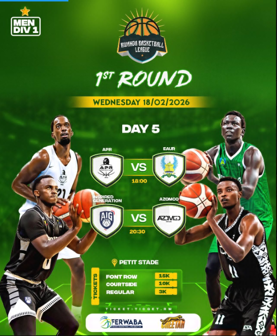 KareraKayihura's tweet photo. #BTNSPORTS Imikino ya #RBL26 🏀 mu kiciro cya mbere mu bagabo no mu bagore itegerejwe kuri uyu wa gatatu!
@ferwabaRW https://t.co/2Q9u2WMX7s
