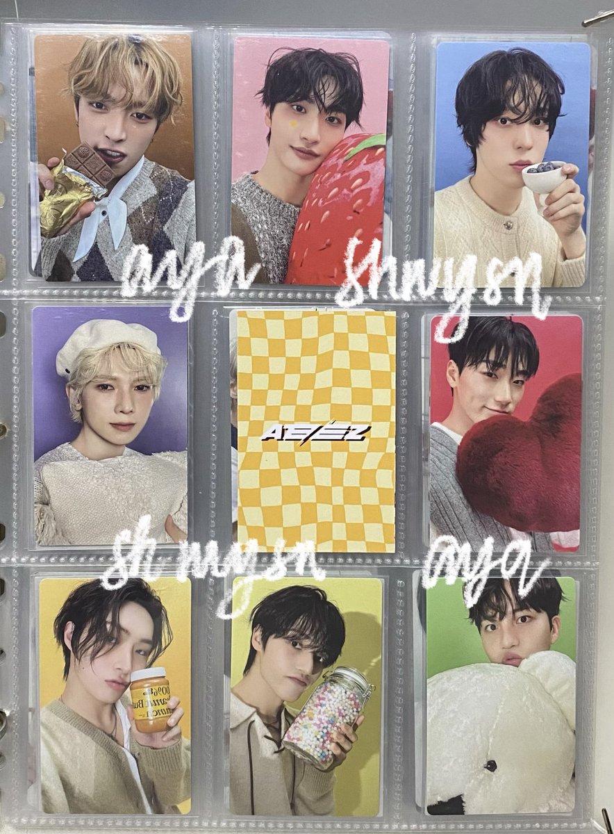 shwysn's tweet photo. wait yay the sg i ordered had my desired pc set!! look at them 🥹❤️ https://t.co/AodejfN3ak