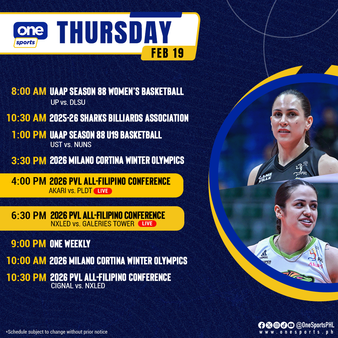 Tune in to more volleyball action from the 2026 PVL All-Filipino Conference this Thursday, LIVE on One Sports! #GameTayo