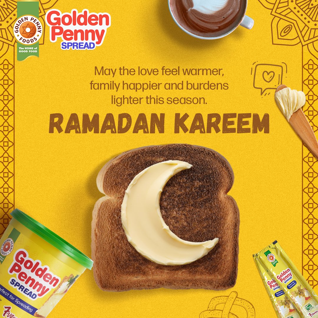GpennySpreads's tweet image. Ramadan is a time to reflect, reconnect, and show love in quiet ways.
Every shared meal is a reminder of how good it feels to be together.

#GoldenPennySpread
#EasytoSpreadGoodForTheFamily
#GPennySpread