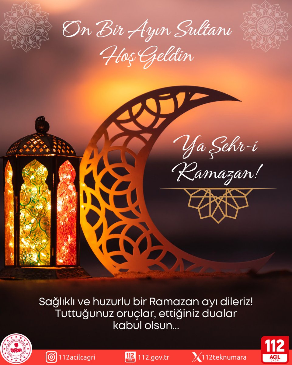 On Bir Ayın Sultanı
Hoş Geldin
Sağlıklı ve huzurlu bir Ramazan ayı dileriz!
Tuttuğunuz oruçlar, ettiğiniz dualar
kabul olsun...