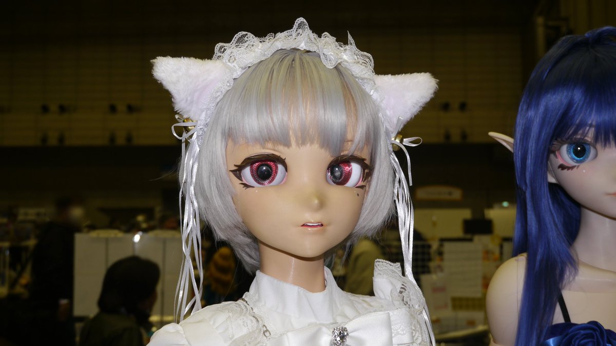 過去のイベントで拝見したオーナー様のドールが展示されており、追視ドールアイが適用されていました。今回と合わせ、双方を見つめられたは重畳であります。