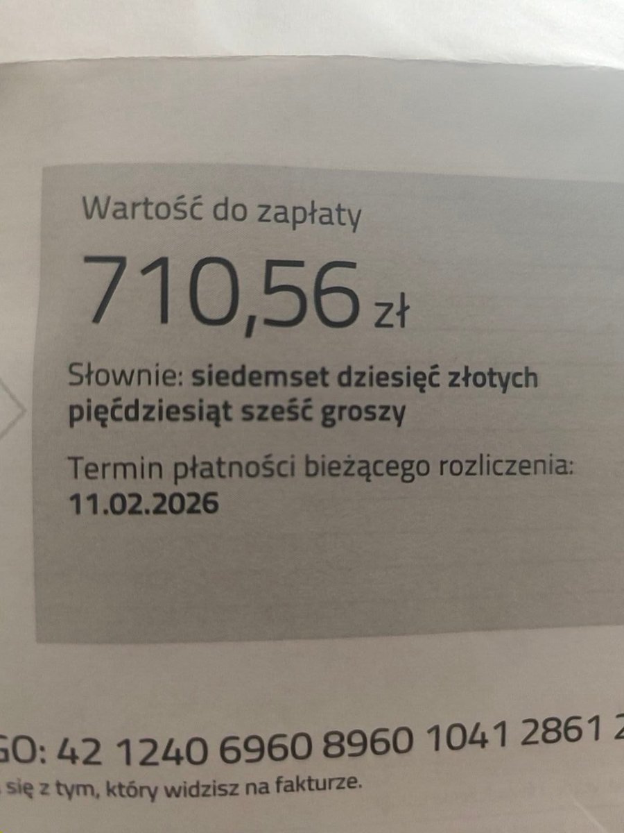 Rachunek za prąd moich rodziców. 2 emerytów, telewizor, lodówka, zmywarka, pralka.

Uśmiechnijcie się...
