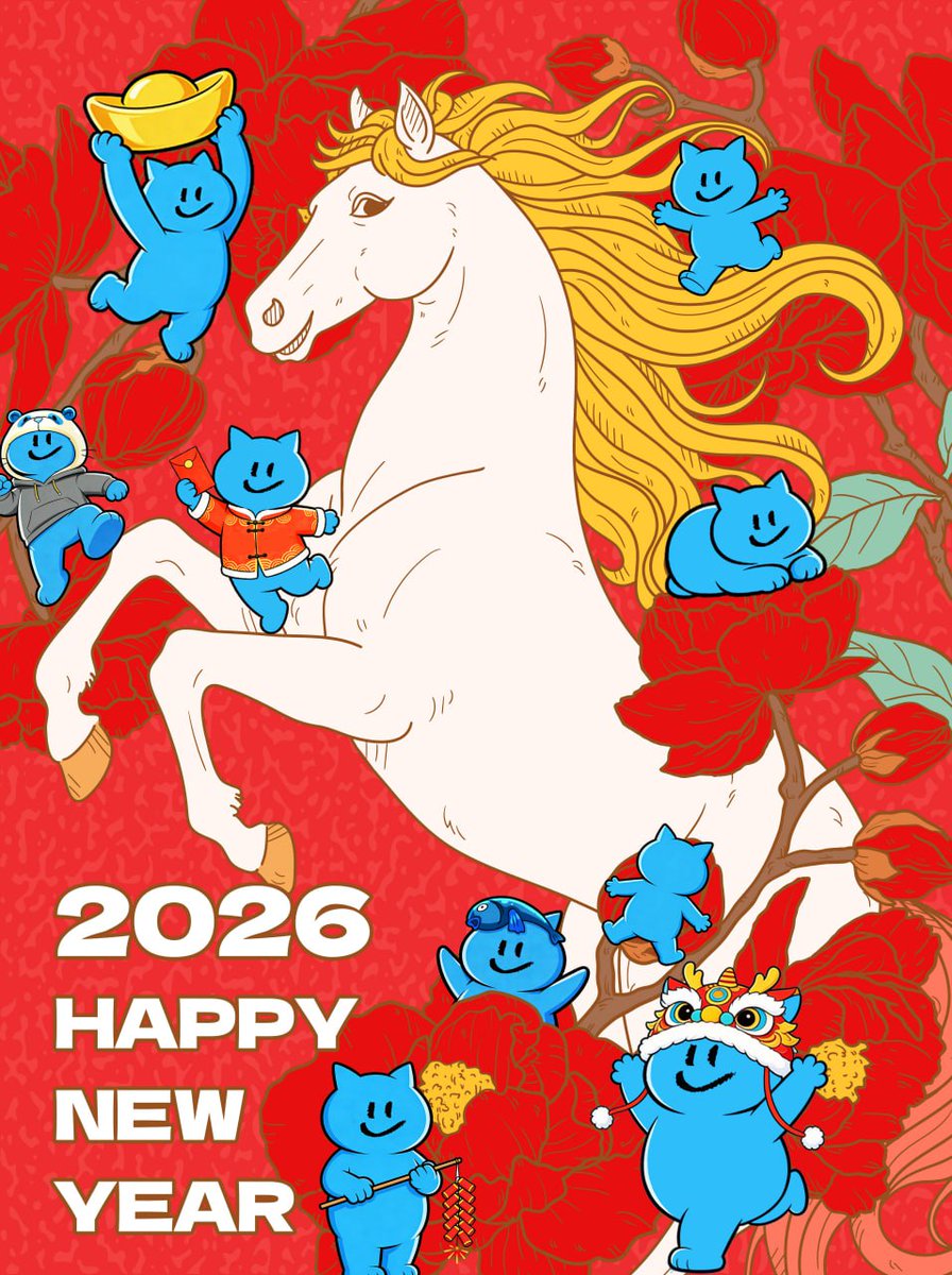 Unibase_AI's tweet photo. 🐎✨ 🙂Happy Year of the Horse from Unibase!
May this year bring speed, strength, and unstoppable momentum — for builders, agents, and everyone shaping the decentralized future.
#Unibase keeps building — for agent identity, decentralized memory, and the multi-agent economy.
Let’s ride into the future together. 🔥