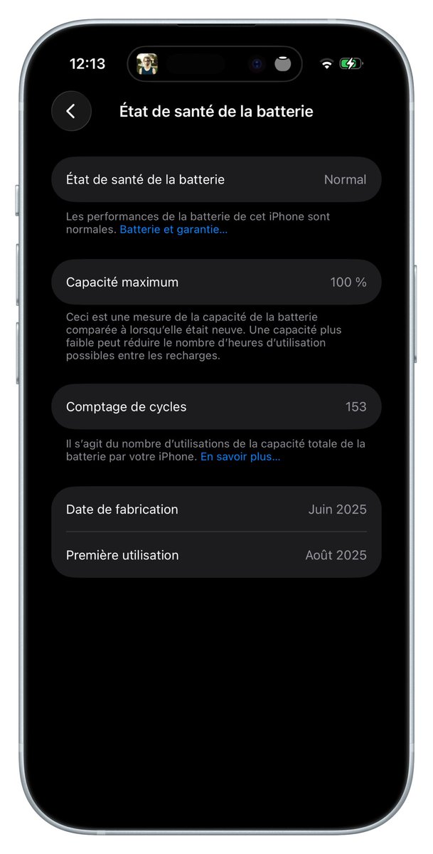 La batterie tient vraiment super bien sur cet iPhone !