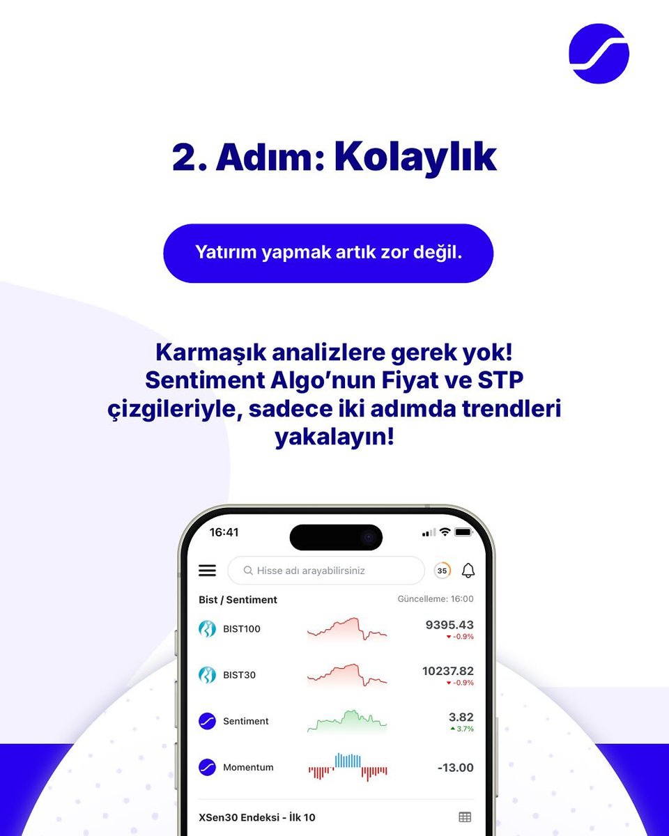 algo_sentiment's tweet photo. Güvenilir, kolay ve zaman kazandıran yatırım deneyimi Sentiment Algo ile artık seninle.

7 Gün ÜCRETSİZ Deneme ile hemen keşfet!

https://t.co/okjgwbfCTU üzerinden üye ol, hisselerin nabzını tutmaya başla!  

#sentimentalgo #zephlex #Yatırım #Borsa #Yatırım #Finans #hisse https://t.co/0bCptLhbey