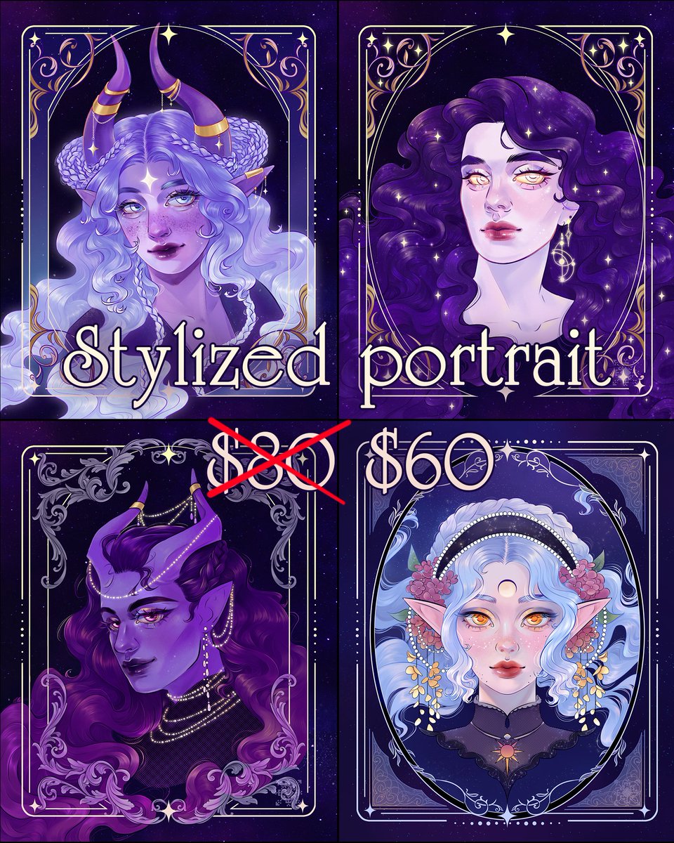 ✨ВІДКРИТІ СЛОТИ НА КОМІШКИ✨

Відкриваю 5 слотів на стилізовані портрети зі знижкою — $60
(декоративне оформлення, простий рендер, простий фон).

Якщо хочете замовити — пишіть мені в особисті (t.me/lissa_nzar) або на email: lissa.nzar@gmail.com