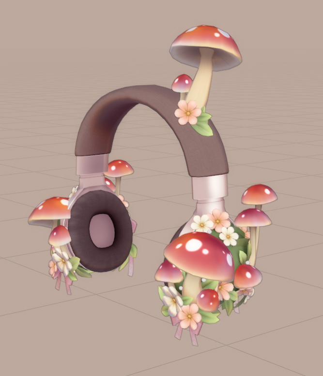MELTYRI's tweet photo. 進捗です～🍄
たくさんご愛顧ありがとう記念品はこんな感じの誰得きのこヘッドホンになります🍄
まだ途中ですが、今週中の配布を目指してます。

１週間くらいは無料配布ですよ～🍄🍄🍄 https://t.co/lC4XlP9cYM