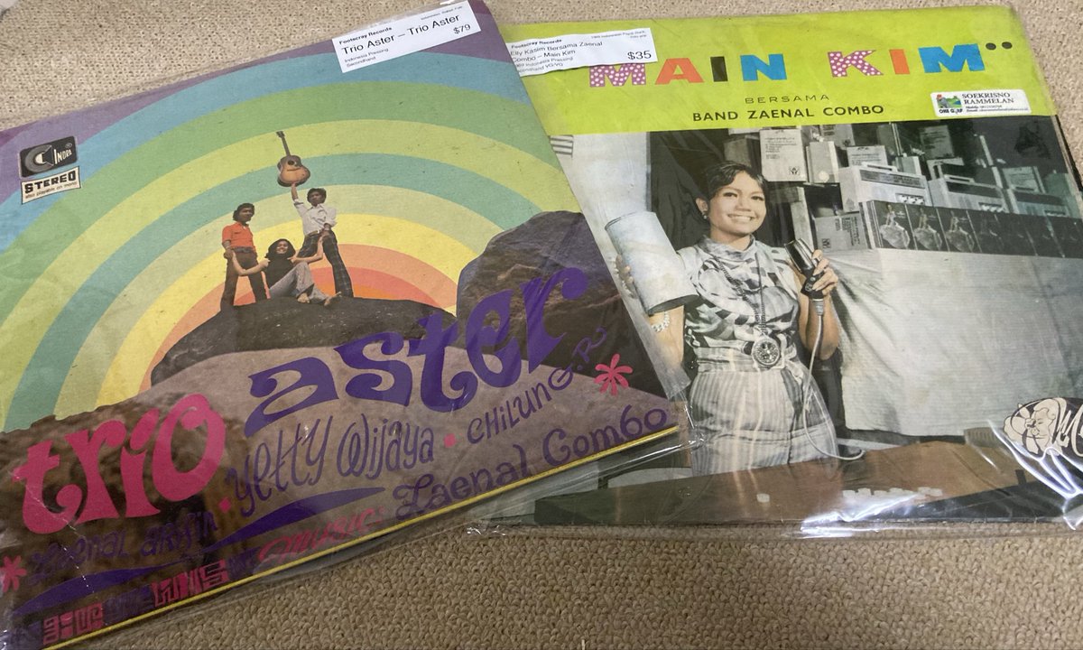 bbt_longgoodbye's tweet image. 海を越えてレコード届きました！
Trio AsterとElly Kasim！