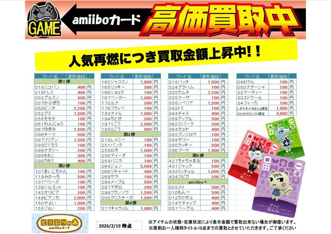 🌟amiiboカード高価買取中🌟 💜ジュン 5️⃣0️⃣0️⃣0️⃣円