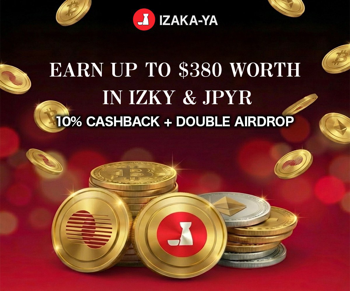 Izakaya_vn's tweet photo. CƠ HỘI NHẬN THƯỞNG ĐẾN TỪ IZAKAYA – TỔNG GIÁ TRỊ LÊN TỚI 380$

Tháng 2 này, IZAKAYA mở sự kiện để tri ân cộng đồng người dùng trên toàn cầu, người dùng IZAKAYA chỉ cần hoàn thành vài nhiệm vụ đơn giản để nhận Airdrop kép IZKY + JPYR và nhân đôi phần thưởng cực dễ dàng

⏰ Thời gian diễn ra: 17/02 – 28/02
✅ Nhiệm vụ: 
🔹 Follow & repost trên X
🔹 Tham gia Telegram
🔹 Thêm IZKY vào CoinMarketCap
🔹 Viết review trên Trustpilot
🔹 Giao dịch IZKY hoặc JPYR để nhận cashback
🔹 Giới thiệu bạn bè để nhận thêm phần thưởng
 📌 Lưu ý: Hoàn thành càng nhiều nhiệm vụ, thưởng nhận được càng lớn
🚀 Tham gia ngay để không bỏ lỡ đợt thưởng lớn nhất tháng này

👉 Form đăng kí tham gia sự kiện: https://t.co/nQFsUm8A74

👉 Chi tiết sự kiện: https://t.co/1K3f31xyBo
