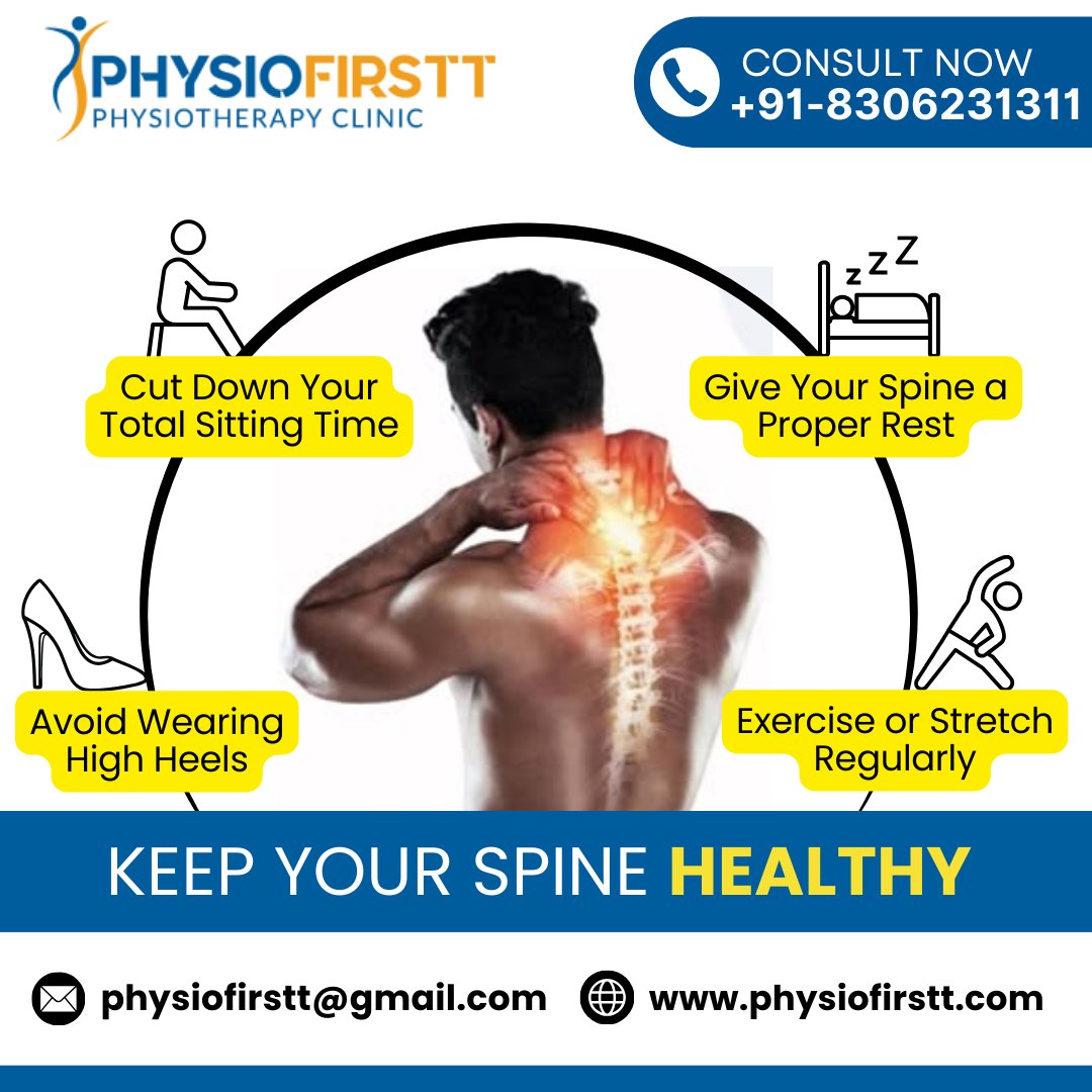 PhysioFirst Physiotherapy Clinic

👉 Book your Appointment Now 
📞 +91-8306231311
📧 physiofirstt@gmail.com
🌐 physiofirstt.com

#HealthTips #BackPainRelief #Physiotherapy #HealthyLifestyle #SpineCare #WellnessJourney #FitnessIndia #PostureCorrection #StayHealthy