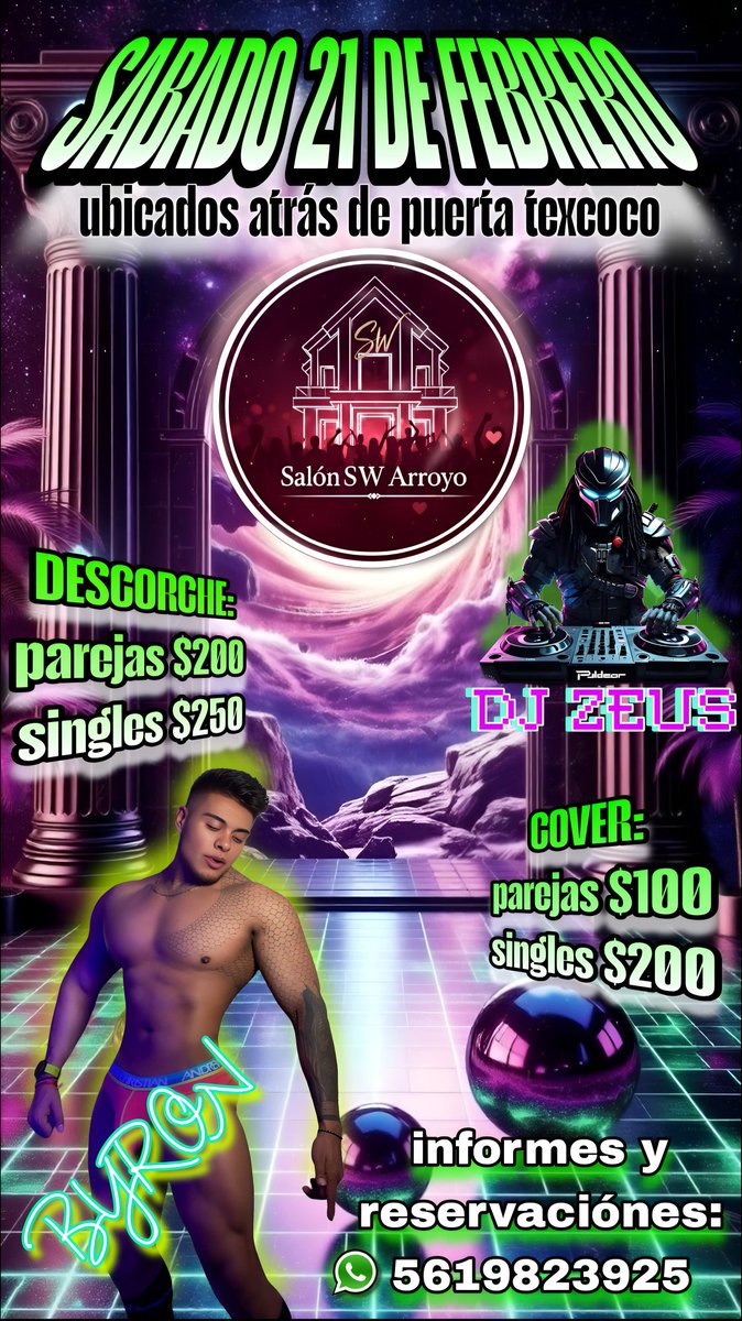 Te esperamos para el siguiente fin ,un sábado muy caliente para ti...sobre todo para tu chica ,ven y cumple tus fantacias ...