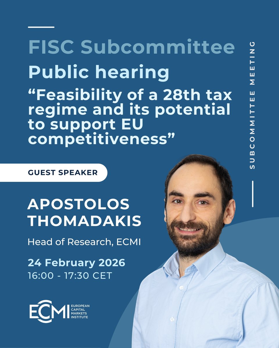 European Capital Markets Institute - ECMI tweet media