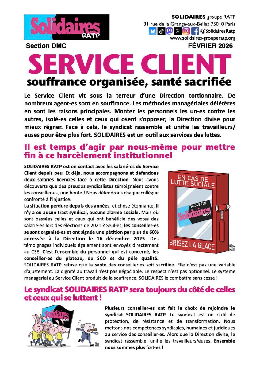 Solidaires RATP tweet media