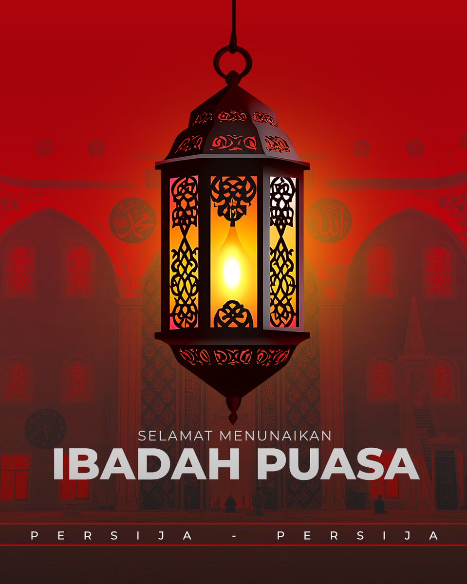 ✨ مَرْحَبًا يَا رَمَضَان ✨

Selamat datang bulan Ramadan yang penuh berkah. Selamat menunaikan ibadah puasa, Jak! 🕌

#Persija