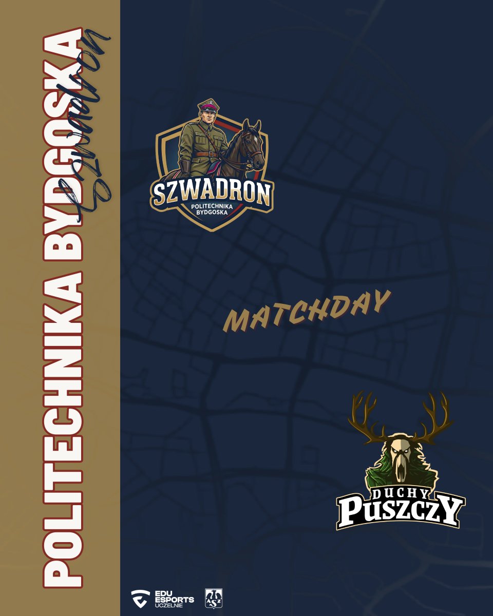 SzwadronPBS's tweet photo. MATCHDAY! 🔥

Nadszedł ten dzień 
Faza Mistrzowska startuje TERAZ!
Nasza kawaleria w nowych barwach staje do walki z Duchami Puszczy
Nie boimy się lasu. Idziemy po zwycięstwo!

🆚 @DuchyPuszczyPB 
⏰ Godzina: 18:00

#SzwadronPBŚ #PBŚ #EDU #TeamPBŚ #LeagueOfLegends https://t.co/1zLzNBFCXd
