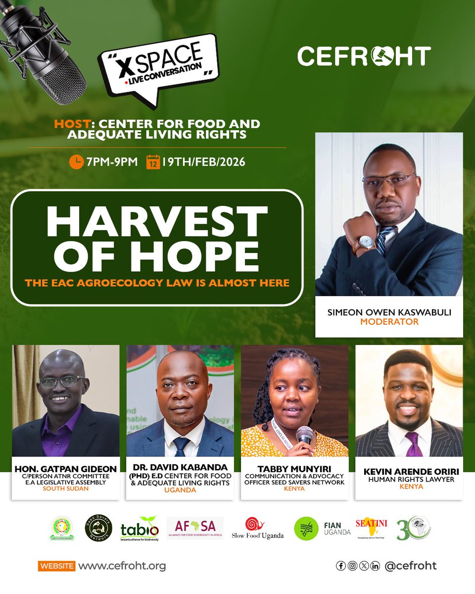 Center for Food and Adequate Living Rights Ug tweet media