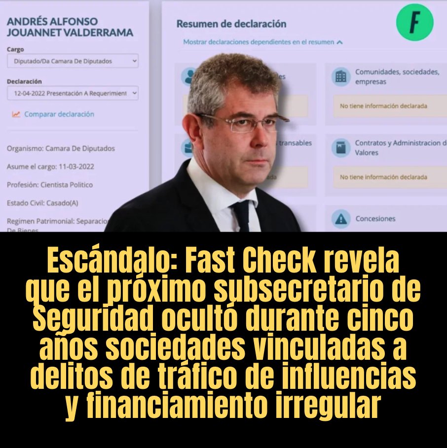 Escándalo: Jouannet ocultó sociedades investigadas por graves delitos