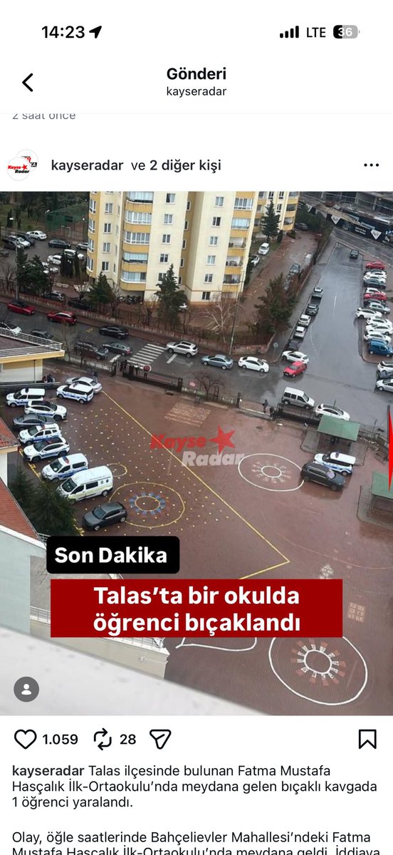 Sayın bakanım ibadetlerin çetelesini tuttuğu kadar şiddete karşı çalışma da başlatmayı düşünür mü? Ramazan süslemesine harcadığı bütçe kadar okullara güvenlik personeli bütçesi ayırmayı düşünür mü ya da? Burası benim çocuklarımın okulu, bugün gözlerinin önünde olan olay.