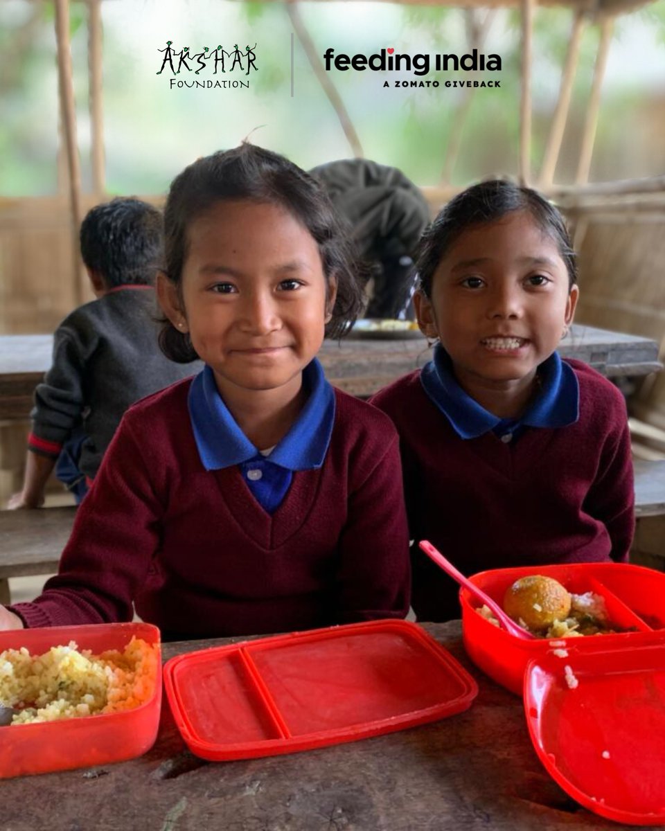 AksharForum's tweet photo. Together with @FeedingIndia, we’re ensuring that no child’s learning journey is limited by hunger. Our partnership is about more than just providing meals—it’s about fueling dreams, empowering education, and nurturing a healthier future for every student. https://t.co/XNaSVh8qc3