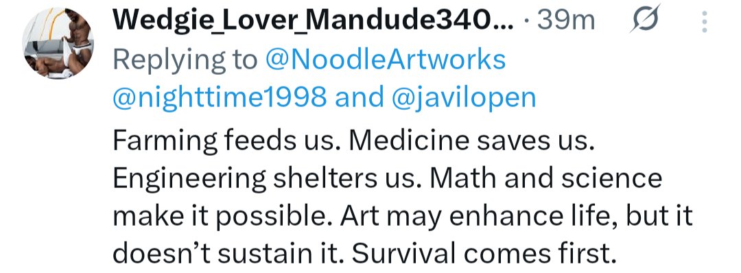 What even is survival of there's nothing left to enjoy