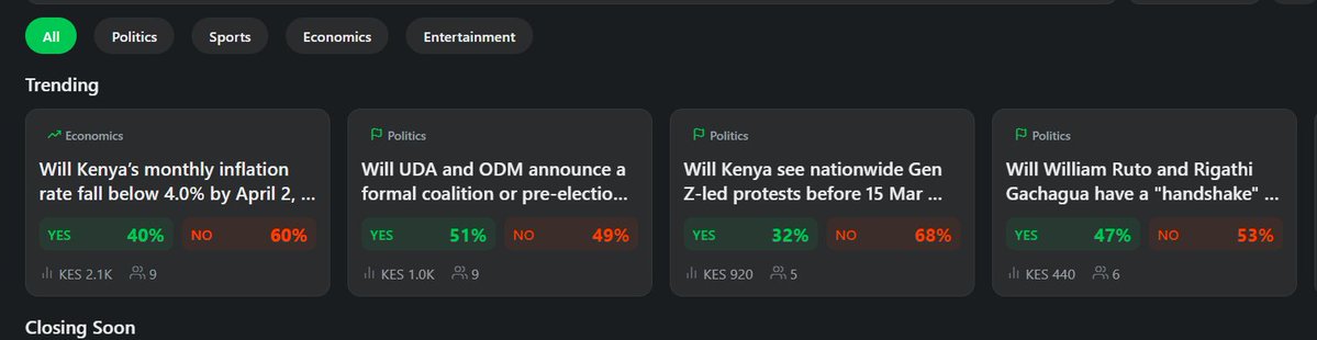 JustKiprop's tweet image. Why are you not already using Kenya's first local polymarket like platform? 

Ni Uzembe ama nini? Usiseme toa form na tukitoa hauchangamki. 

Check out @spreadhit_ 

Repost ifikie watu wengi.